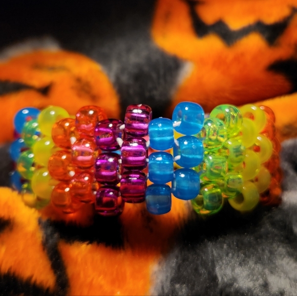 Rainbow kandi cuff🌈✨️ - Picture 2 of 3